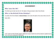 English worksheet: INFORMATION AND QUESTIONS ABOUT THE BRITISH PARLIAMENT