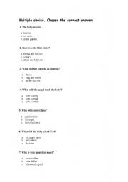 English Worksheet: multiple choise 