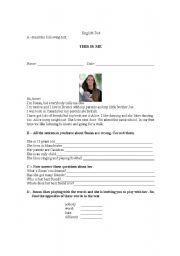 English Worksheet: This is me