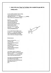 English Worksheet: Drug addiction