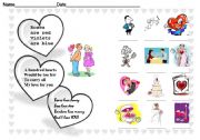 English Worksheet:  Happy St. Valentine day! Worksheet