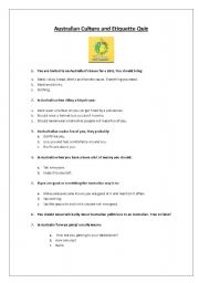 etiquette worksheets