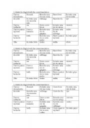 English worksheet: health problems