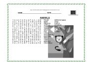 English worksheet: ANIMALS