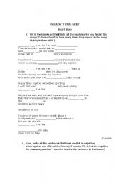 English worksheet: Modals: Beach Boys fill in the blanks song