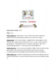 English worksheet: The Mitten