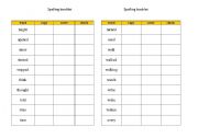 English worksheet: Spelling Booklet