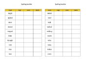 English Worksheet: Spelling Booklet