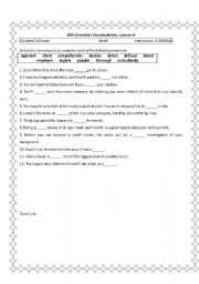 English worksheet: Essential 