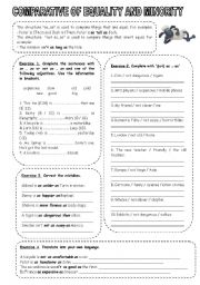 Comparative of equality and minority