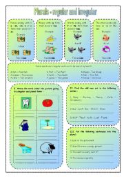 plurals - regular and irregular