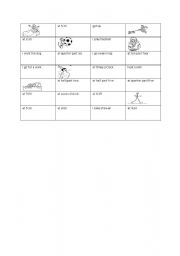 English worksheet: dominoes- everyday activities