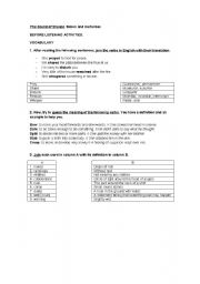English Worksheet: The Sound of Silence