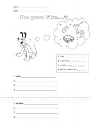 English Worksheet: Do you like...? (pair work B)