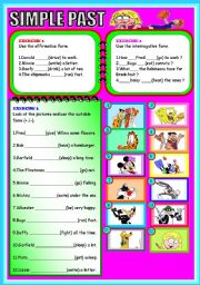 English Worksheet: SIMPLE PAST