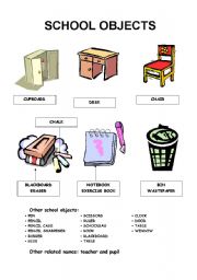 English worksheet: Objects of the class