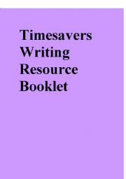 English Worksheet: Timesavers writing resource booklet a