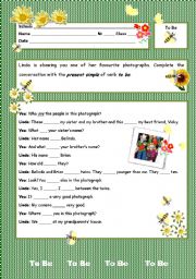 English Worksheet: Present Simple To Be