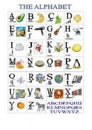 English Worksheet: Alphabet Cognates