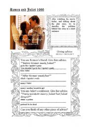 English Worksheet: Romeo and Juliet 1996 - Giving advice