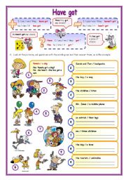 English Worksheet: Have got (2)