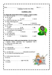 English worksheet: Test