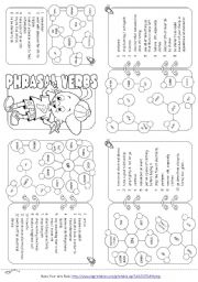 English Worksheet: Phrasal Verbs Mini Book