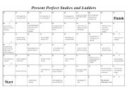 Present Perfect Snakes & Ladders