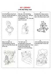 English Worksheet: Little Red Riding Hood.