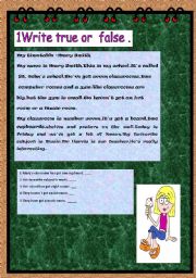 English Worksheet: TEST