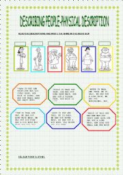 English Worksheet: DESCRIBING PEOPLE-PHYSICAL DESCRIPTION