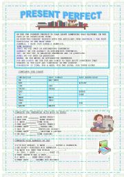 English Worksheet: PRESENT PERFECT