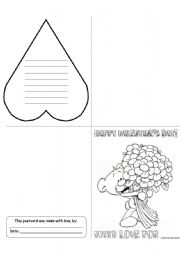 English Worksheet: Valentines Day Card (1/5)