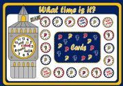 English Worksheet: TELLING THE TIME - BOARD GAME (PART ONE)