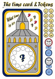 English Worksheet: TELLING THE TIME - BOARD GAME (PART 2)