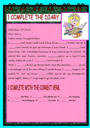 English Worksheet: CONSOLIDATION SIMPLE PAST