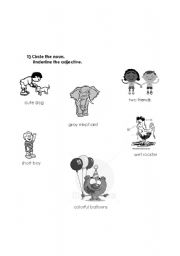 English worksheet: Adjectives