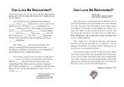 English Worksheet: Can Love Be Re-Invented?