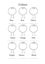 English Worksheet: colours 