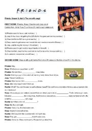 English Worksheet: FRIENDS - THE ONE WITH UNAGI