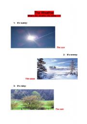 English Worksheet: The weather