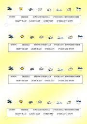 Weather - different activities (4 pages)
