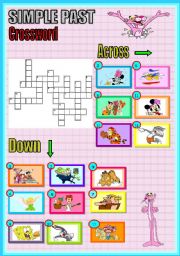 SIMPLE PAST:CROSSWORD