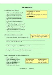 English Worksheet: Past Simple 3