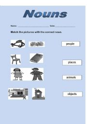 English worksheet: Nouns