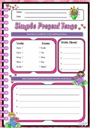 Valentine Simple Present Tense