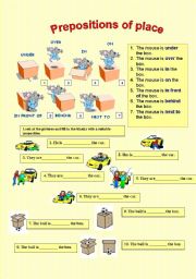 English Worksheet: Prepositions