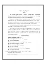 English Worksheet: Worksheet based on relative pronouns,mixed tense,comparisons,modals,prepositions and -ed/-ing form of the adjectives