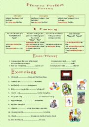 English Worksheet: Present Perfect 1