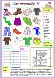 English Worksheet: BE TRENDY! 